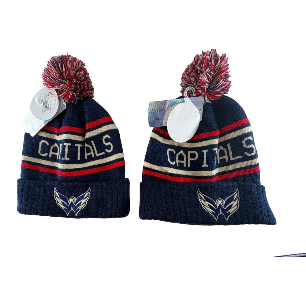 NHL Washington Capitals Hats Two NWT Winter